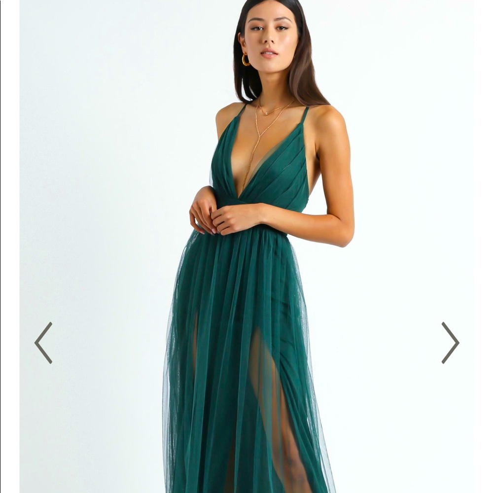 BRAND NEW - Gorgeous Emerald Plunge Dress - Prom, Formal Events